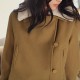 Maternity Regular Coat , Casual Long Sleeve Wool Blends