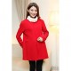 Maternity Long Coat , Casual Long Sleeve Cotton/Polyester