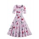 Women's Plus Size / Party/Cocktail Vintage Sheath / Swing Dress,Floral Sweetheart Knee-length ? Length