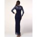 Women's Sexy Beach Casual Party Plus Size V Neck Bodycon Lace Maxi Dress