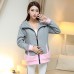 Maternity Long Coat , Casual Long Sleeve Cotton/Polyester