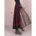 Our Story Women's Print Red SkirtsVintage Maxi