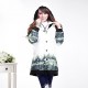 Maternity's Winter Neck Single Breasted Painting Thicken With Hat Trench Coat