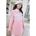 Maternity Long Coat , Casual/Lace Long Sleeve Cotton/Polyester