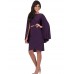 Women's Formal Vintage Street chic Plus Size Dress,Solid Round Neck Knee-length Long Sleeve Polyester Summer