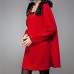 Maternity Long Coat , Casual / Party / Work / Plus Sizes Long Sleeve Cotton / Knitwear