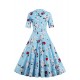 Women's Plus Size / Party/Cocktail Vintage Sheath / Swing Dress,Floral Sweetheart Knee-length ? Length